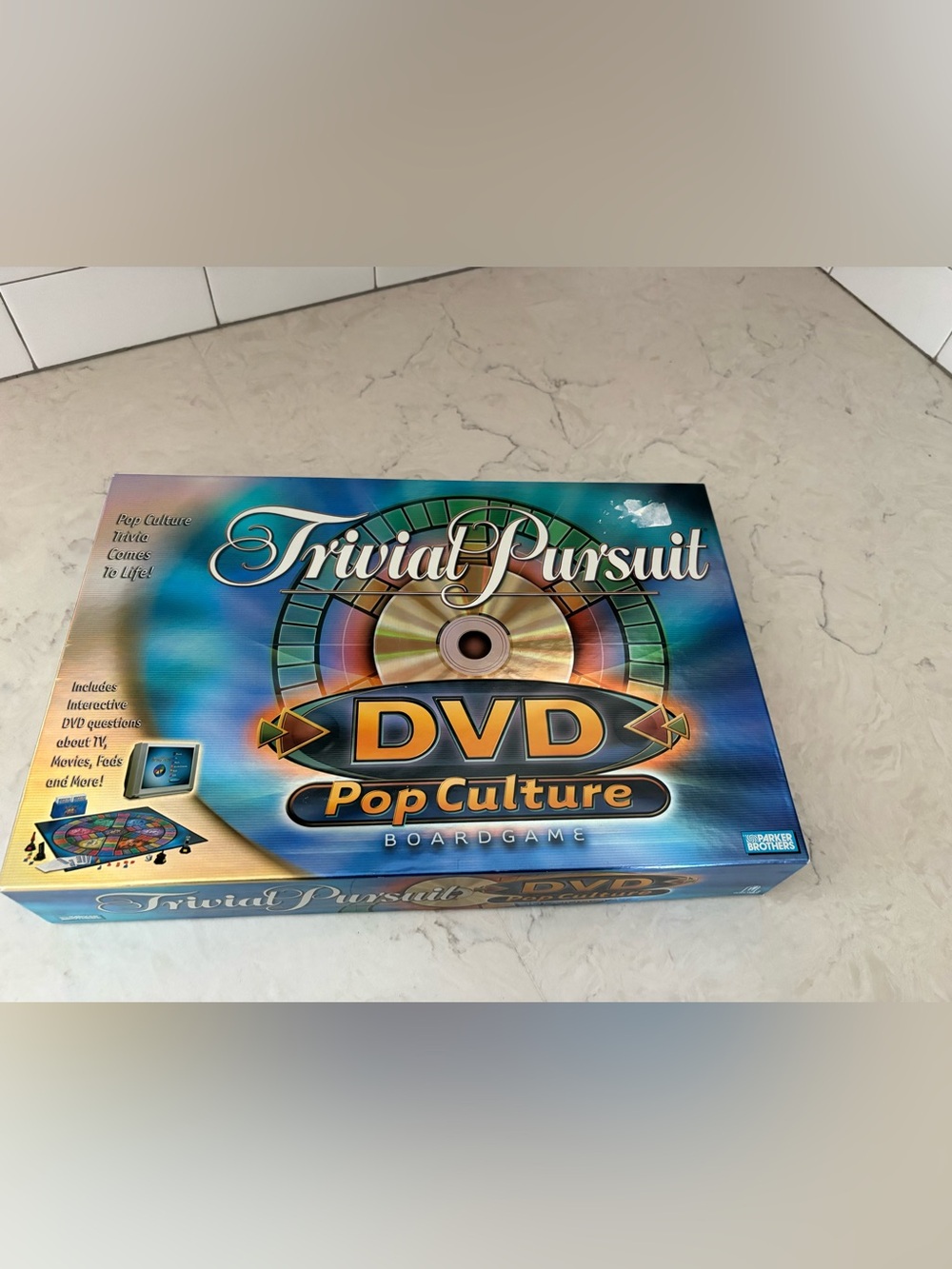 Trivia Pursuit DVD Pop Culture Board Game by Parker Brothers.